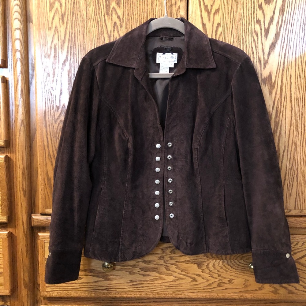 Washable Brown Suede Jacket